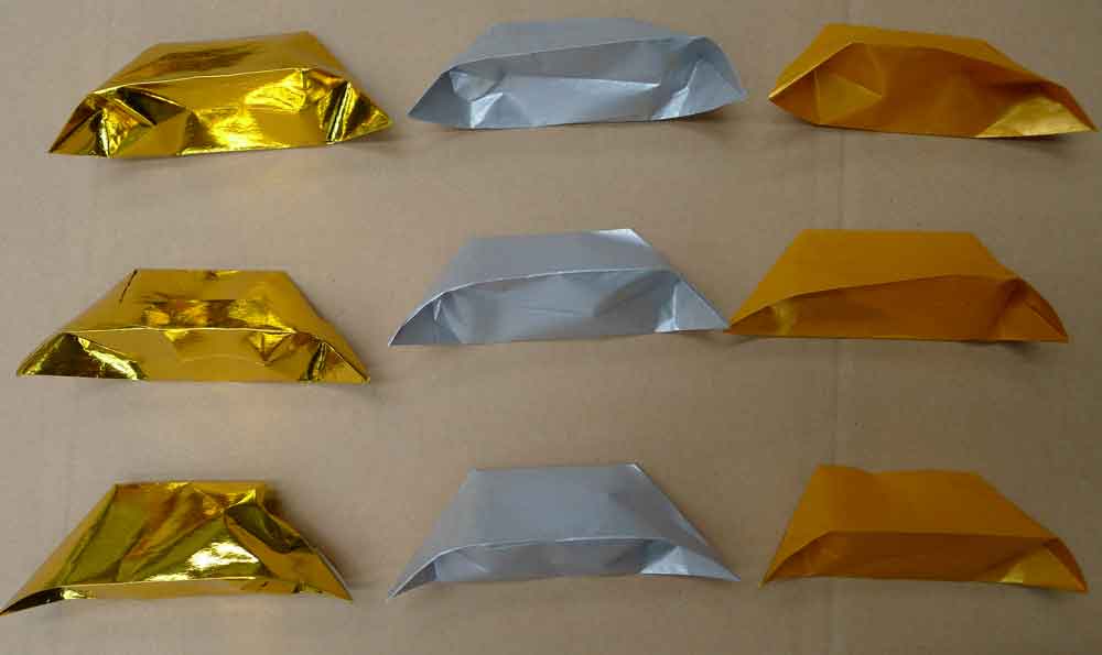 Origami Joss paper gold ingot, How to folding easy gold ingot